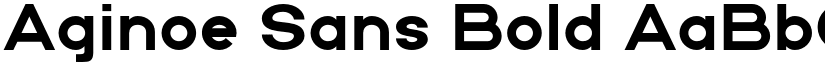 Aginoe Sans Bold font