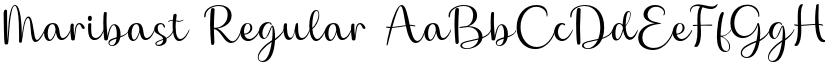 Maribast Regular font