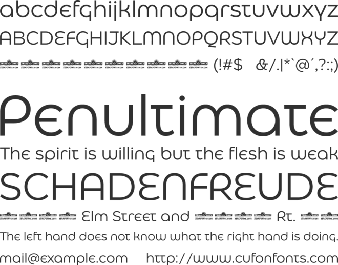 Eastman Alternate Trial font preview