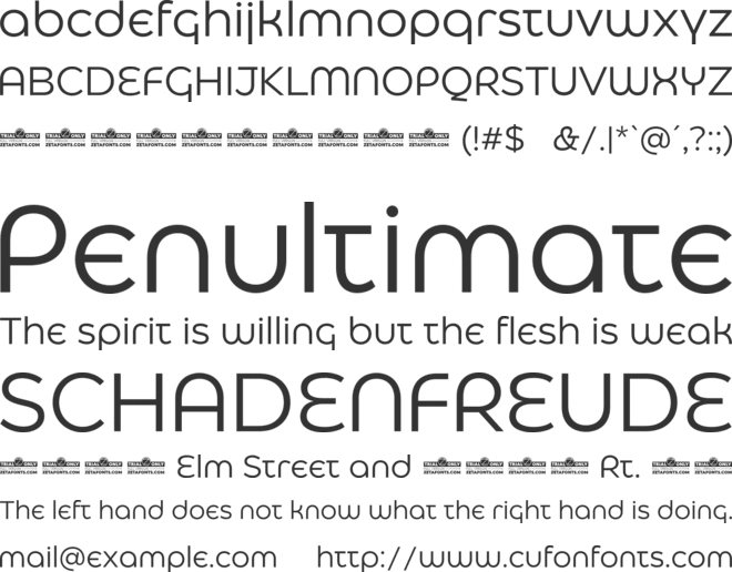 Eastman Alternate Trial font preview