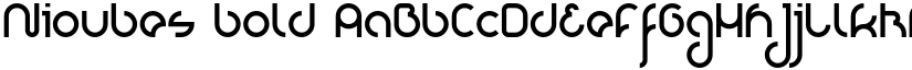 Nioubes bold font