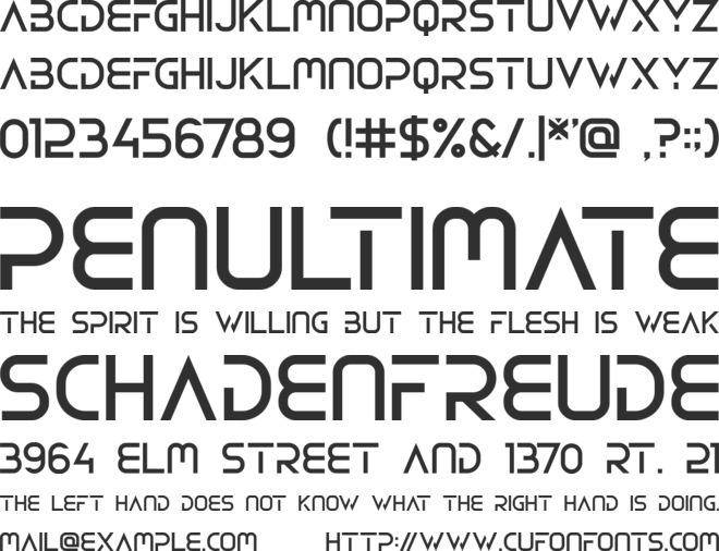 EMYRLA font preview