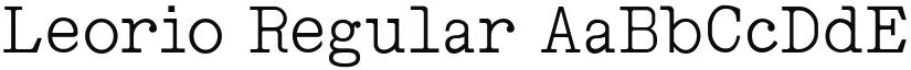 Leorio font download