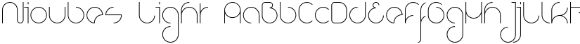 Nioubes Light font