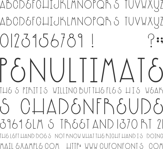 ORK font preview