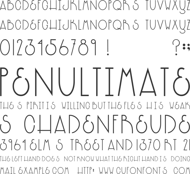 ORK font preview