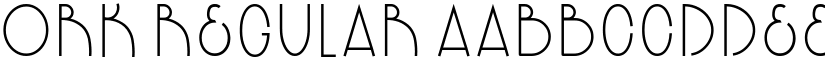ORK Regular font
