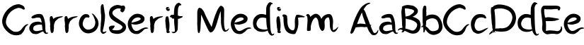 CarrolSerif Medium font