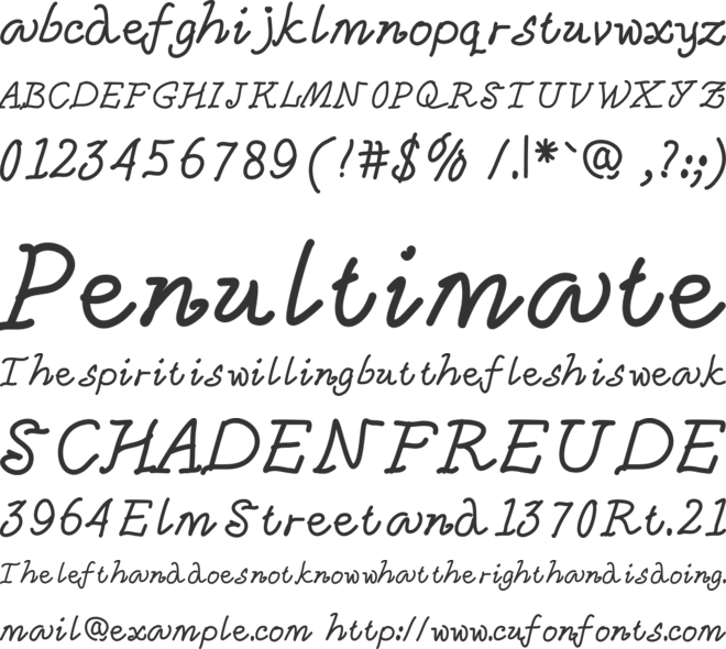 SunCity font preview