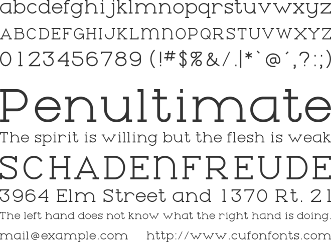 Torrance font preview