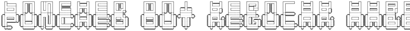 Punched Out Regular font