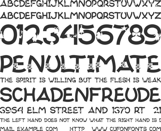 CRISTMAS font preview