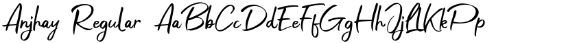 Anjhay Regular font