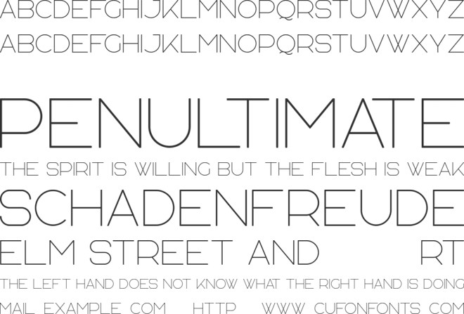 Agelast font preview