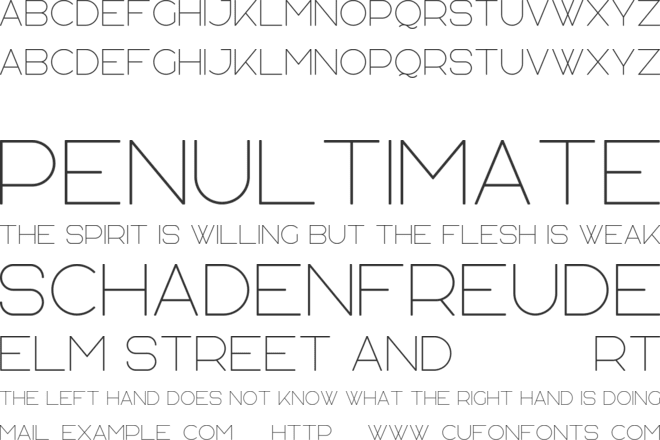 Agelast font preview