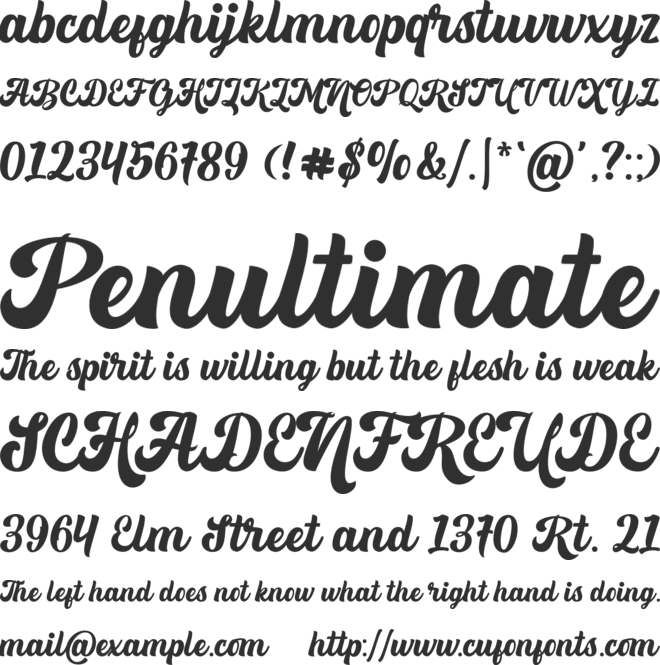 Fomtage font preview
