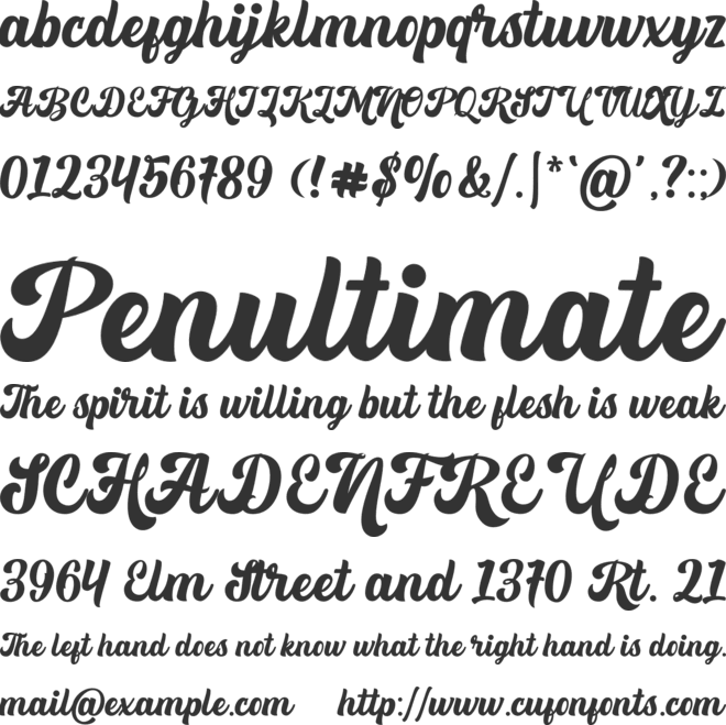 Fomtage font preview