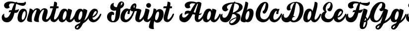 Fomtage Script font