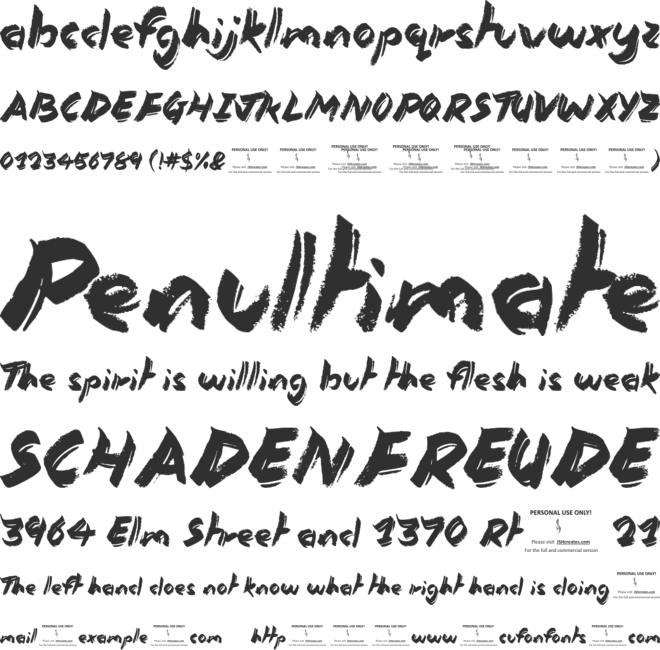 Monkey Kingdom (PERSONAL USE ONLY) font preview