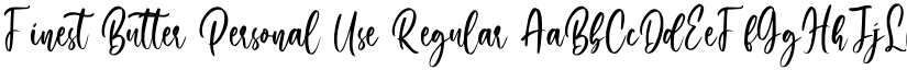 Finest Butter Personal Use Regular font