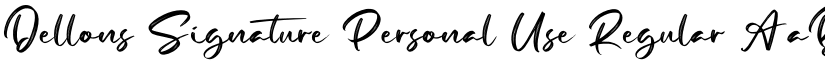Dellons Signature Personal Use Regular font