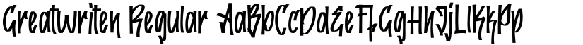 Greatwriten font download