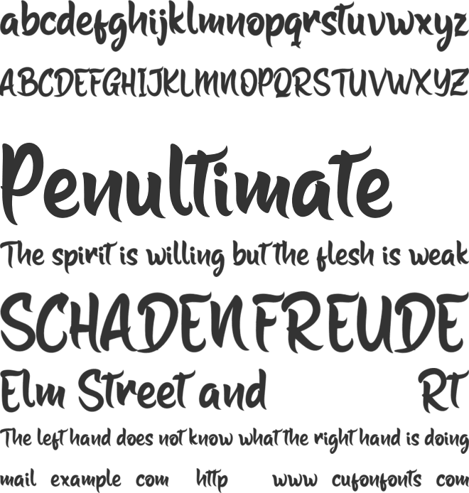 Entog font preview