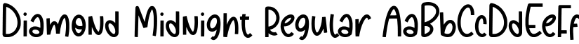 Diamond Midnight Regular font