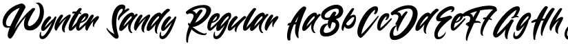 Wynter Sandy Regular font