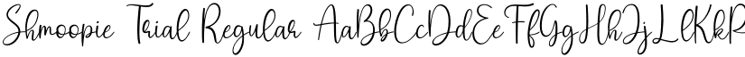 Shmoopie Trial Regular font