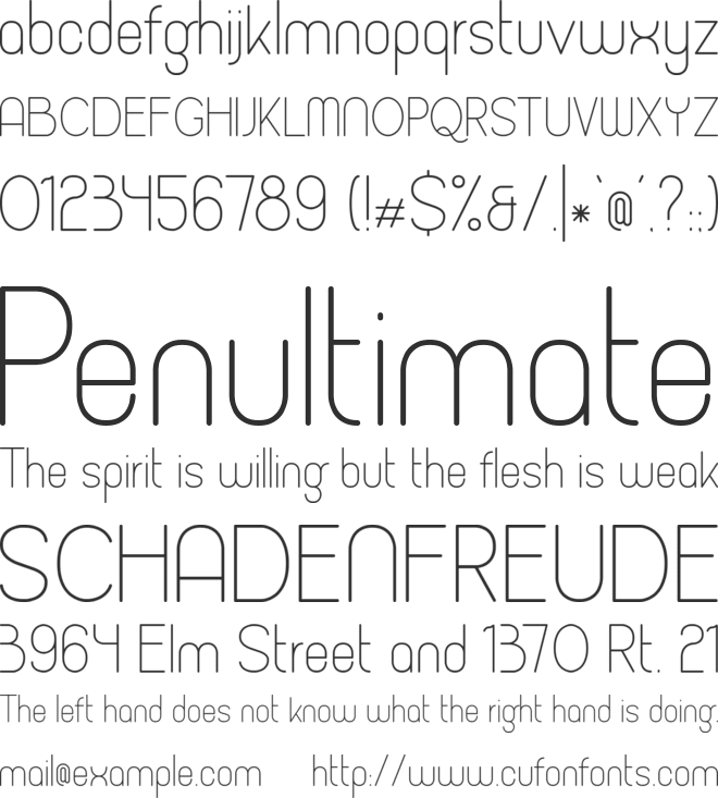 Micolesther Free font preview