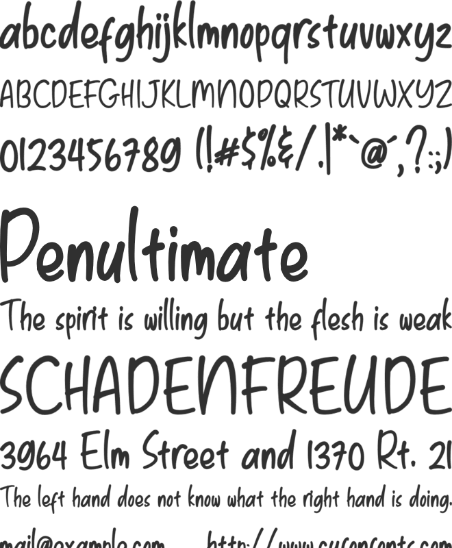 Kidie Monster font preview