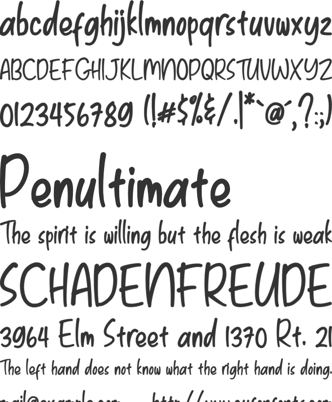 Kidie Monster font preview