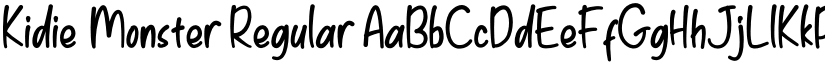 Kidie Monster Regular font