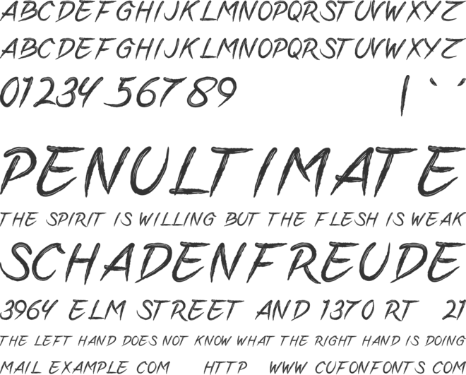 ENDELLIA font preview