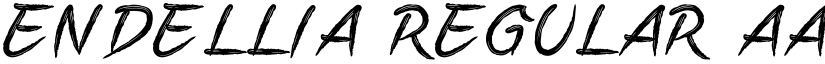 ENDELLIA Regular font