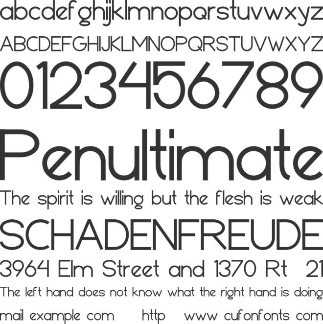 Deuglas font preview