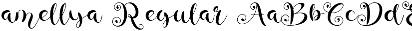 amellya Regular font