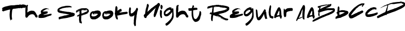 The Spooky Night Regular font