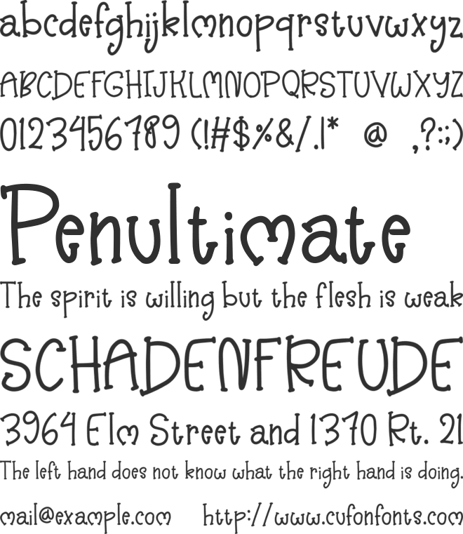 LadyTwo font preview