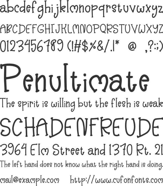 LadyTwo font preview