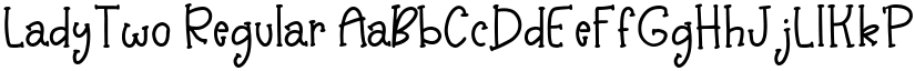 LadyTwo Regular font