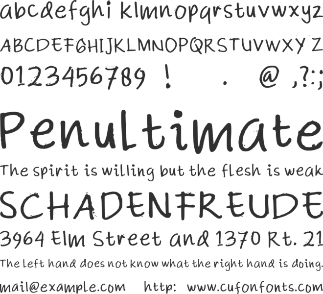 Myfont font preview
