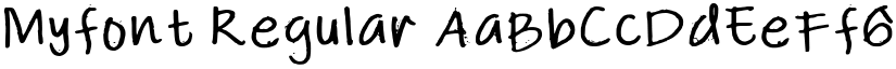 Myfont Regular font