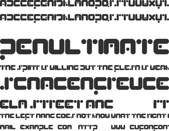 PeaBrain font preview