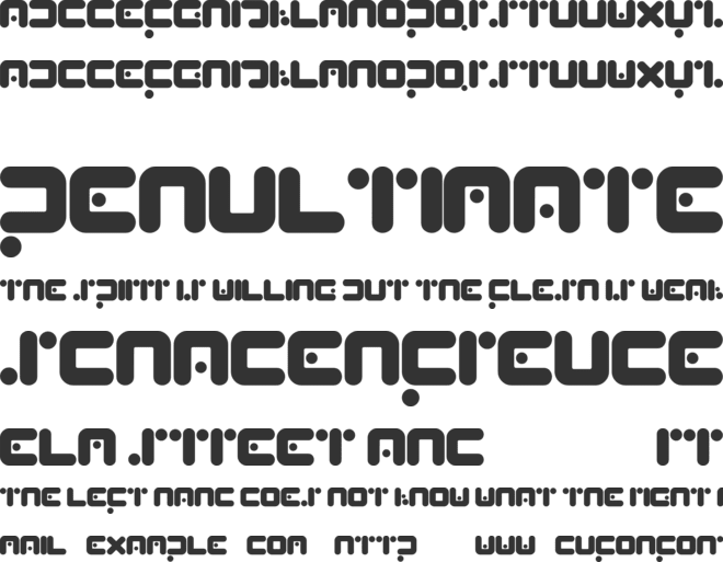 PeaBrain font preview