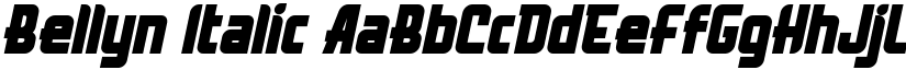 Bellyn Italic font