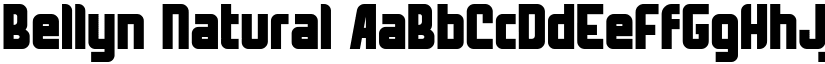 Bellyn Natural font