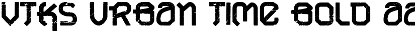 VTKS URBAN TIME bold font