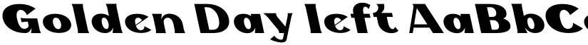 Golden Day left font